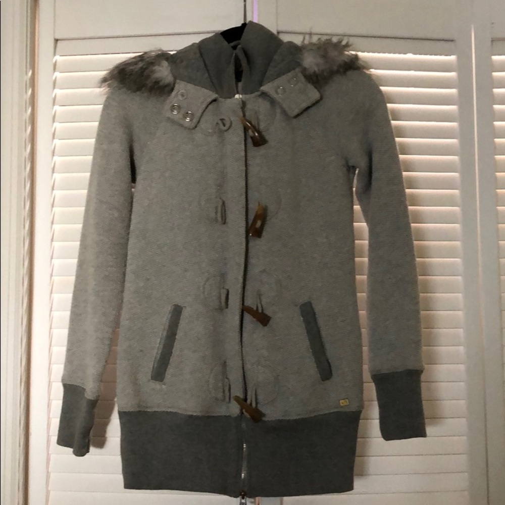 AX light jacket with fur hood